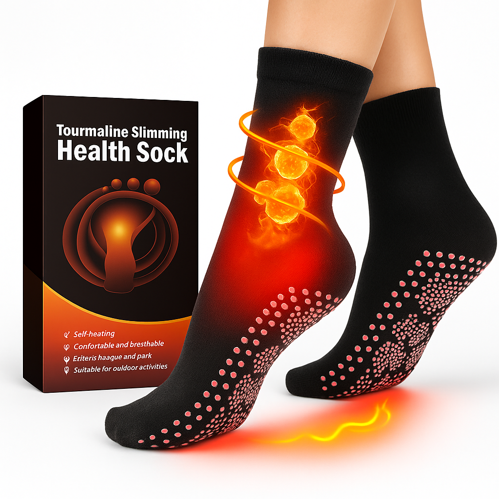 Turmalinske samogrejuće čarape za mršavljenje 1+1 GRATIS – topite kilograme dok hodate! 🔥