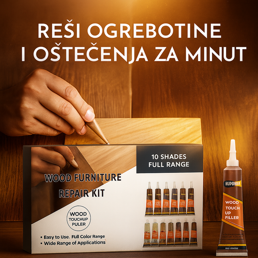 ✨ Magični Set sa 10 nijansi za drvo – za minut do savršenog nameštaja!